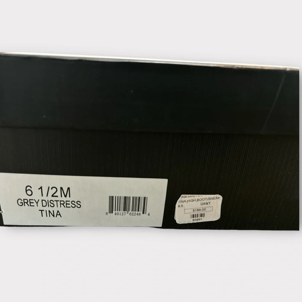 J/SLIDES Tina Platform High Top‎ Sneaker/Boot, Taupe (Size 6.5 M)